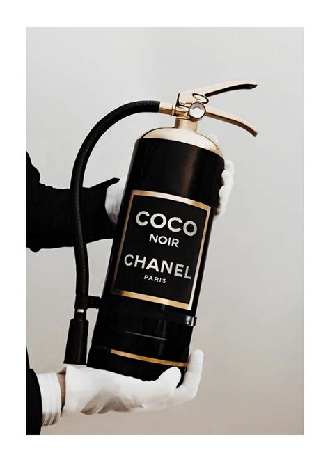 coco chanel fire extinguisher|Coco Chanel Fire Extinguisher Poster .